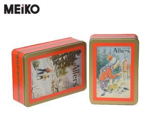 Juego de cajas de cartón rectangulares de galletas