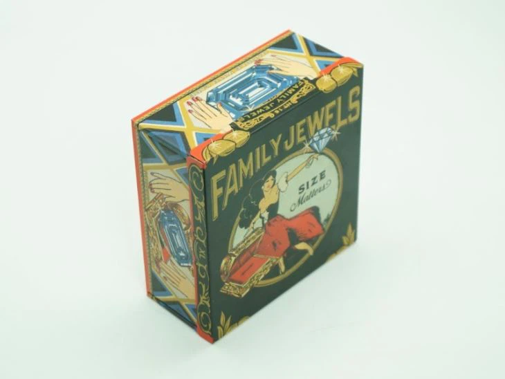 Square Hinged Tin Box With Straight Edge