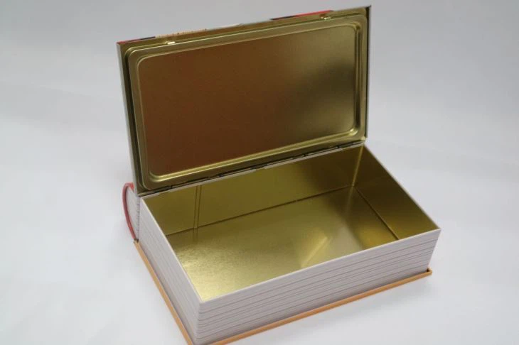 Book Shape Tin Box, Popcorn Tins