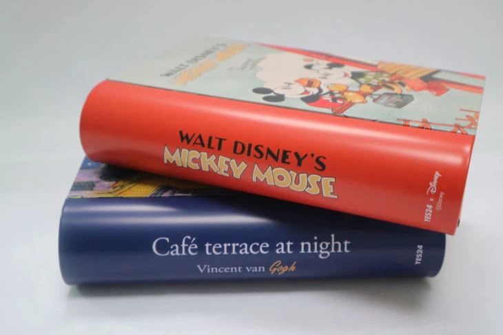 Book Shape Tin Box, Popcorn Tins