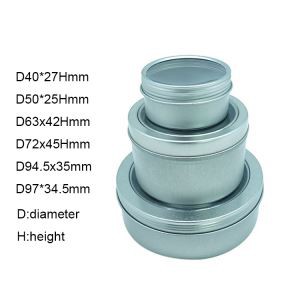 Clear Window Tin Can