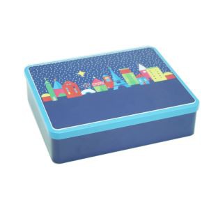 Caja de galletas rectangular de tamaño mediano